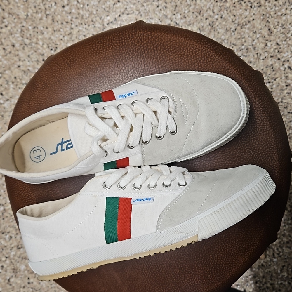 Startas Sneakers Trainers Red Green Stripe Men's Size 43 / US 9-9.5